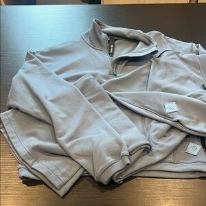 MGP Blue Quarter-Zip Sweat shirt and pants set